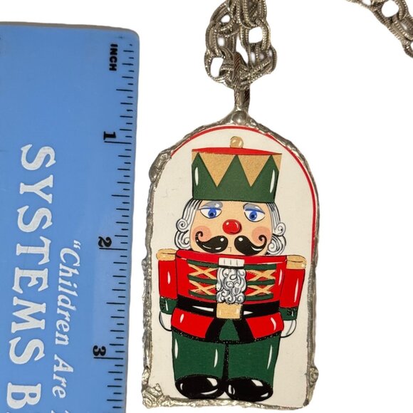 Vintage Himark Nutcracker Pendant Necklace Caged  with Artisan Silver Metalwork - Picture 12 of 16